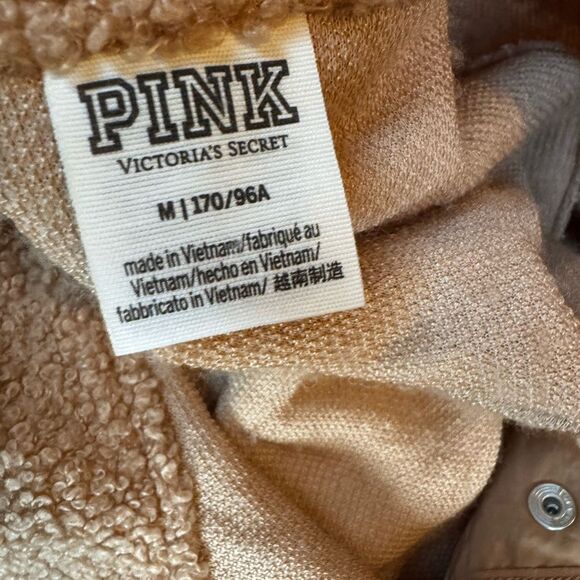 Victoria’s Secret PINK Sherpa teddy jacket size Medium - Picture 6 of 8